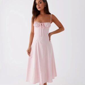 PepperMayo Pink Midi Dress